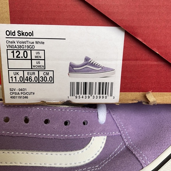 Vans Old Skool Chalk Violet/True White MENS - Picture 16 of 16